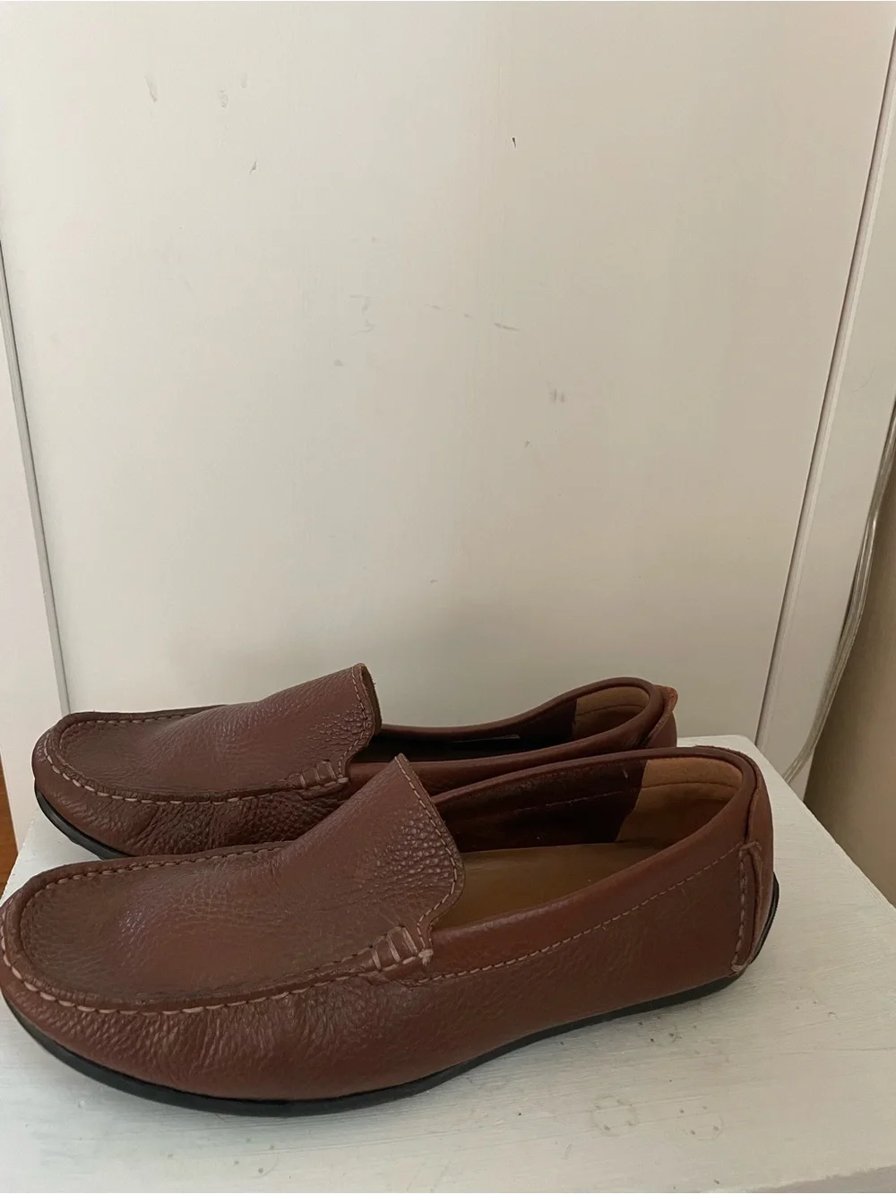 Clark’s Men's Hamilton Free Brown Leather Slip-On Loafers